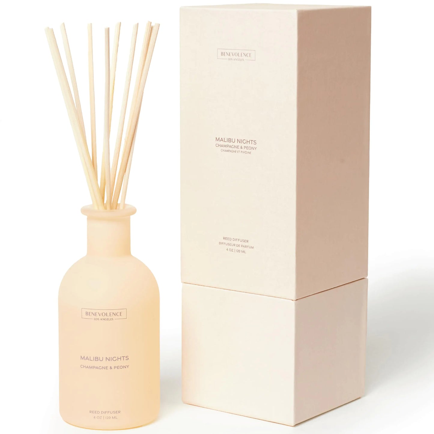 Benevolence LA Reed Diffusers - Champagne & Peony