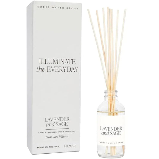 Reed Diffuser Set | Lavender & Sage Scent For Home and Office